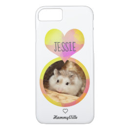 Funda Para iPhone 8/7 Hammyville - Corazón de Hámster Cute