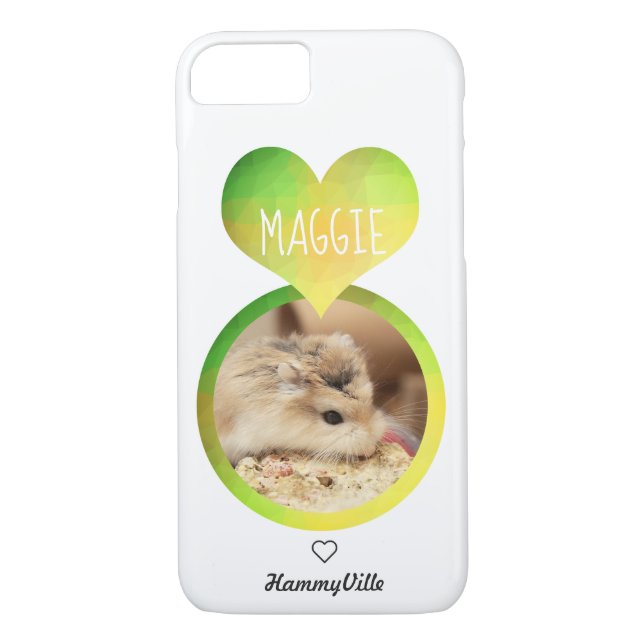 Funda De Case-Mate Para iPhone Hammyville - Corazón de Hámster Cute (Reverso)