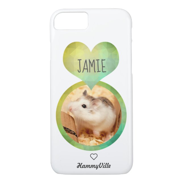Funda De Case-Mate Para iPhone Hammyville - Corazón de Hámster Cute (Reverso)