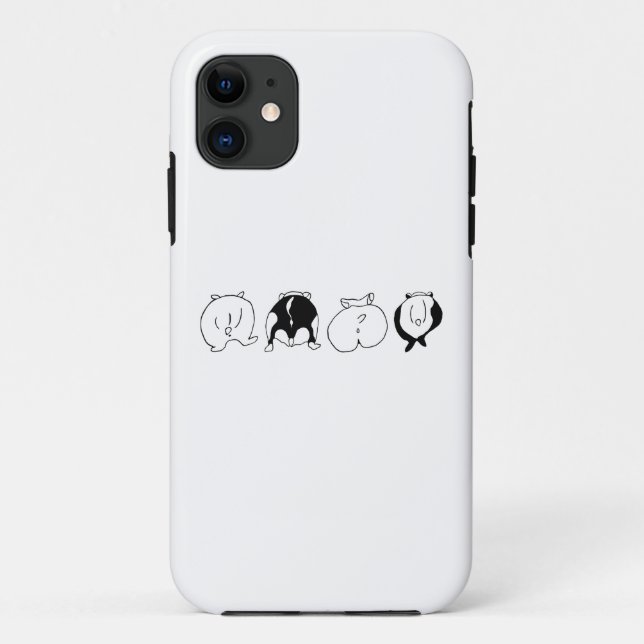 Funda De Case-Mate Para iPhone Hamster Butts (Reverso)