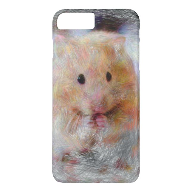 Funda De Case-Mate Para iPhone hámster de animales artísticos (Reverso)