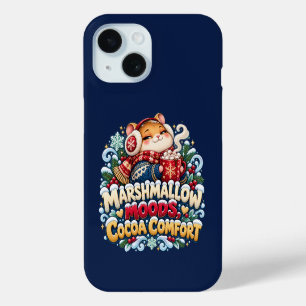 Funda Para iPhone 15 Hámster de Malvavisco de Cacao Cómodo