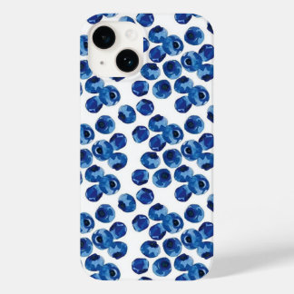 Funda Para iPhone 14 De Case-Mate Hand Drawn Blue Berry Fruit Case