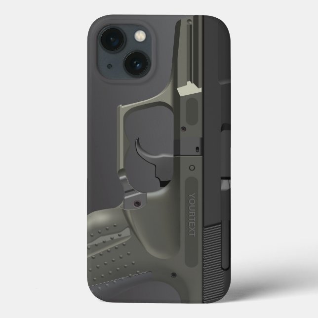 Funda De Case-Mate Para iPhone HandGun automático (Reverso)