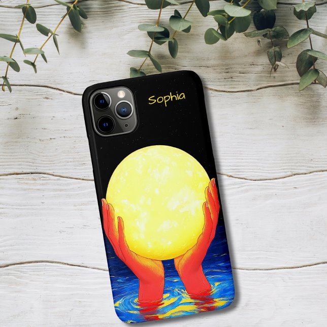 Funda De Case-Mate Para iPhone Hands Holding the Moon (Subido por el creador)