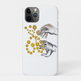 Funda Para iPhone 11 Pro Hands Outstretched with Golden Globes