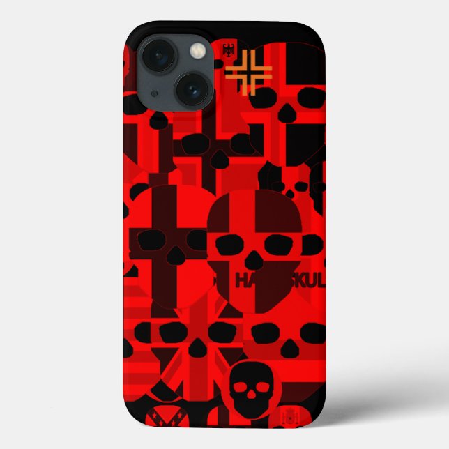 Funda De Case-Mate Para iPhone HANDSKULL Cerebro Red iPad apenas ahí Funda-mate (Reverso)