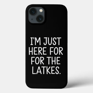 Funda Para iPhone 13 Hanukkah, estoy aquí para los judíos de Latkes