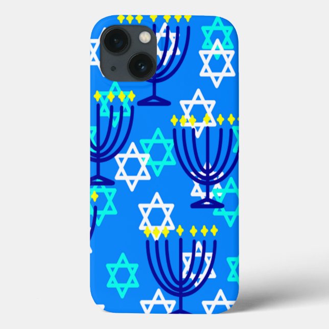 Funda De Case-Mate Para iPhone Hanukkah Menorahs (Reverso)