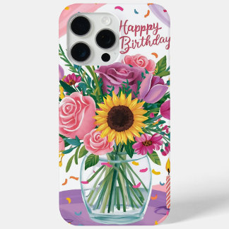 Funda Para iPhone 15 Pro Max Happy Birthday