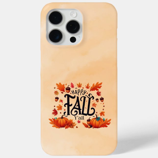 Funda De Case-Mate Para iPhone Happy Fall Y'all (Reverso )