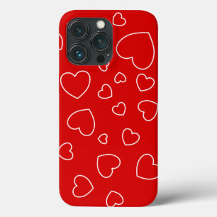 Funda Para iPhone 13 Pro Happy Hearts 3 - Estuche para iPhone de Red Funda-
