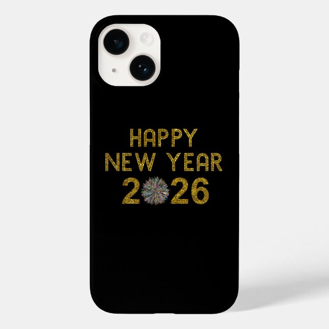 Funda De Case-Mate Para iPhone Happy New Year 2026 (Reverso )