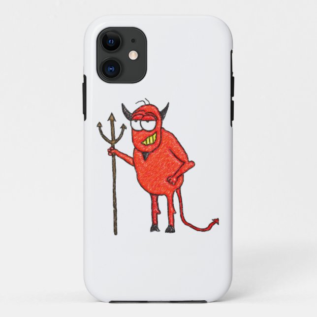 Funda De Case-Mate Para iPhone Happy Satan's Grill (Reverso)