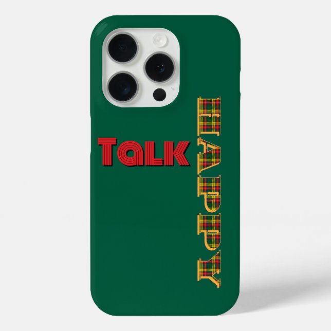Funda De Case-Mate Para iPhone Happy Talk Green (Reverso )