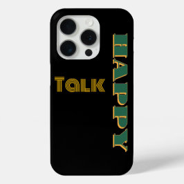Funda Para iPhone 15 Pro Happy Talk Green Black