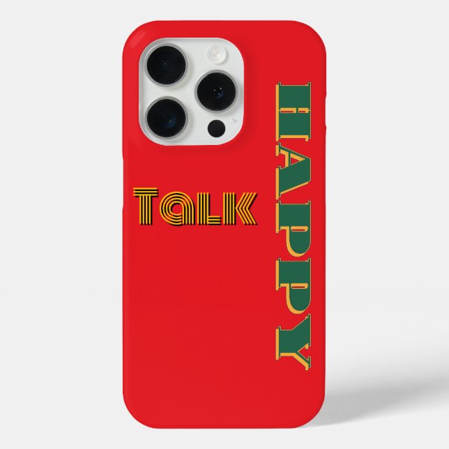 Funda De Case-Mate Para iPhone Happy Talk Red Green (Reverso )