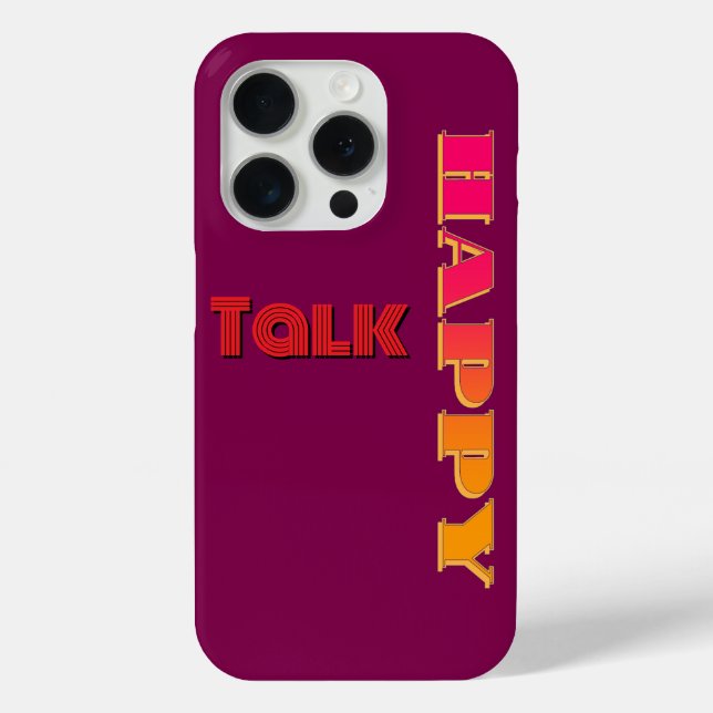 Funda De Case-Mate Para iPhone Happy Talk Wine (Reverso )
