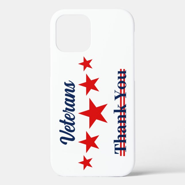 Funda De Case-Mate Para iPhone Happy Veterans Da (Reverso )