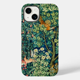 Funda Para iPhone 14 De Case-Mate Hares de ANIMALES FORESTALES,Flor verde pájaro fai