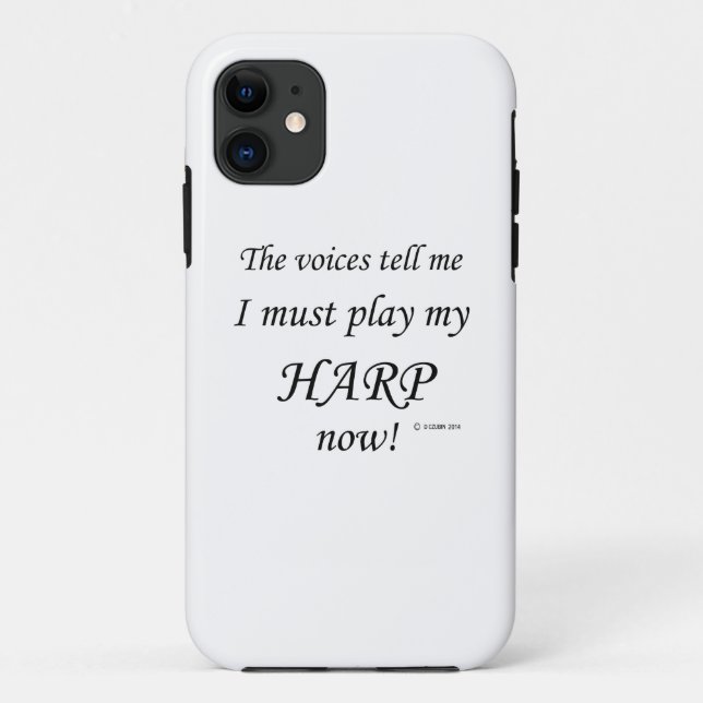 Funda De Case-Mate Para iPhone Harp Voices dice que debe jugar (Reverso)