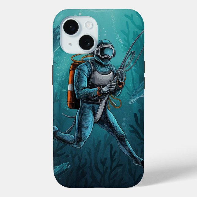 Funda De Case-Mate Para iPhone Harpoon Diver (Reverso )
