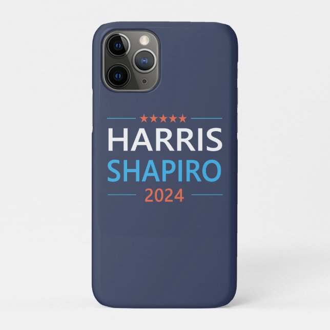 Funda De Case-Mate Para iPhone Harris Shapiro 2024 Kamala Harris Democrat (Reverso)