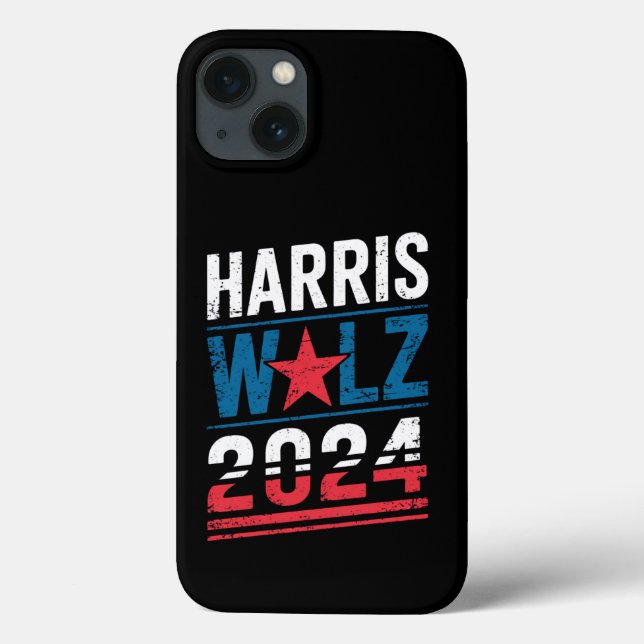 Funda De Case-Mate Para iPhone Harris Waltz 2024 Elecciones Kamala Harris Tim Wal (Reverso)
