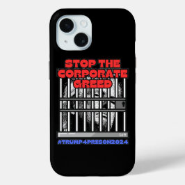 FUNDA PARA iPhone 15 HARRIS-WALZ 2024 DETENER LA CODICIÓN CORPORATIVA
