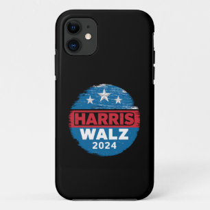 Funda Para iPhone 11 Harris Walz 2024 Elección Kamala Harris Tim Waltz