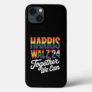 Funda Para iPhone 13 Harris Walz 2024 juntos podemos elegir LGBTQIA