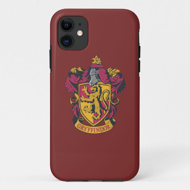 Funda De Case-Mate Para iPhone Harry Potter| Gryffindor Escudo Gold y Red (Reverso)