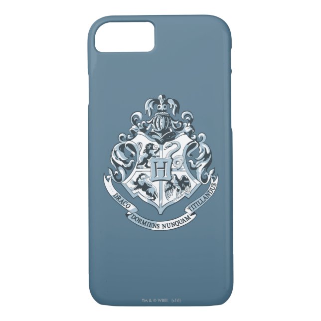 Funda De Case-Mate Para iPhone Harry Potter | Hogwarts Crest - Blue (Reverso)