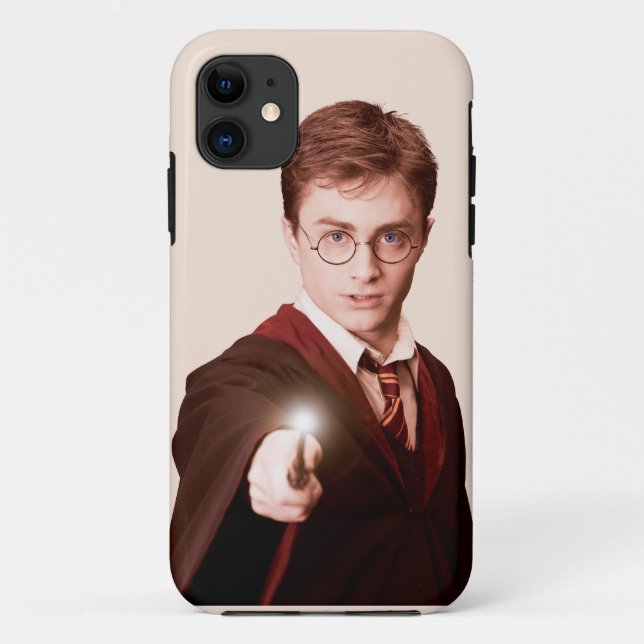 Funda De Case-Mate Para iPhone Harry Potter Points Wand (Reverso)