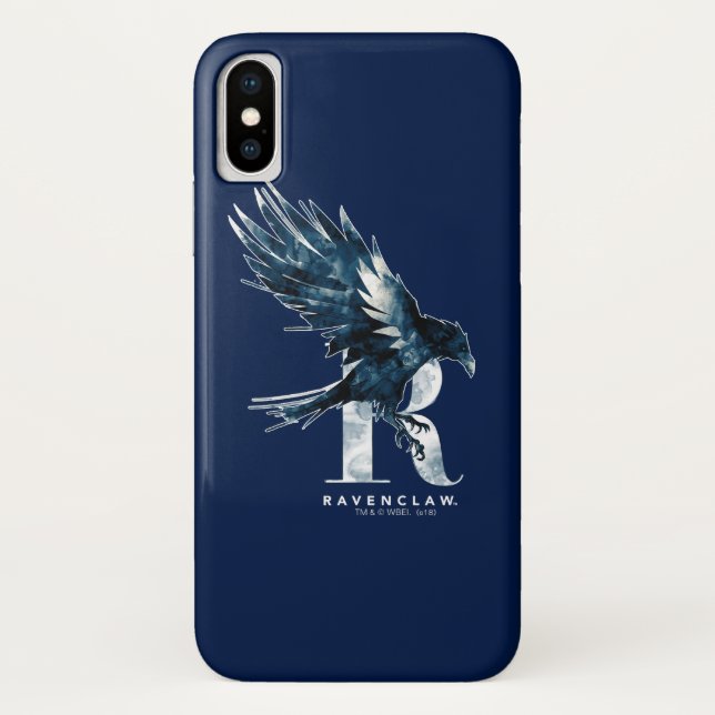 Funda De Case-Mate Para iPhone Harry Potter | RAVENCLAW™ Cuervo Tinta Acuarela (Reverso)