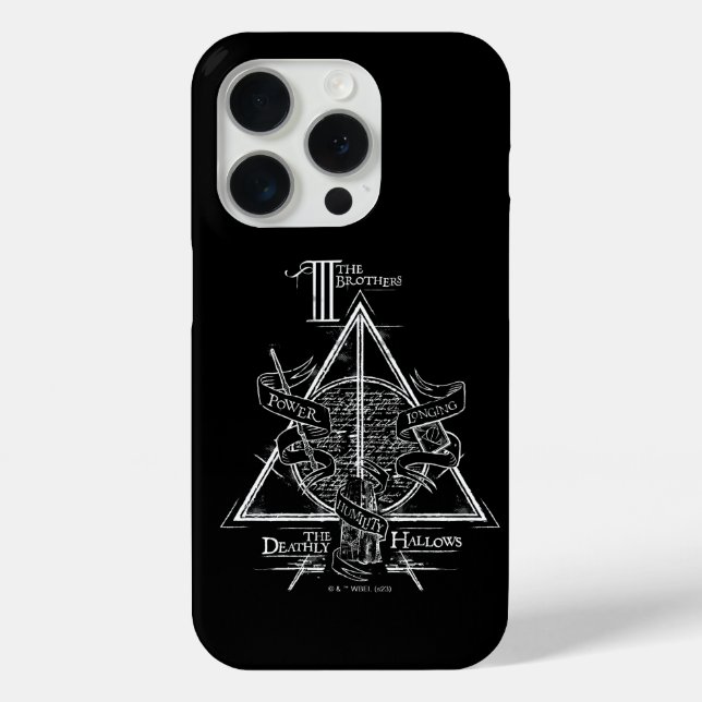 Funda De Case-Mate Para iPhone Harry Potter Spell | MUERTE HALLOWS Graphic (Reverso )