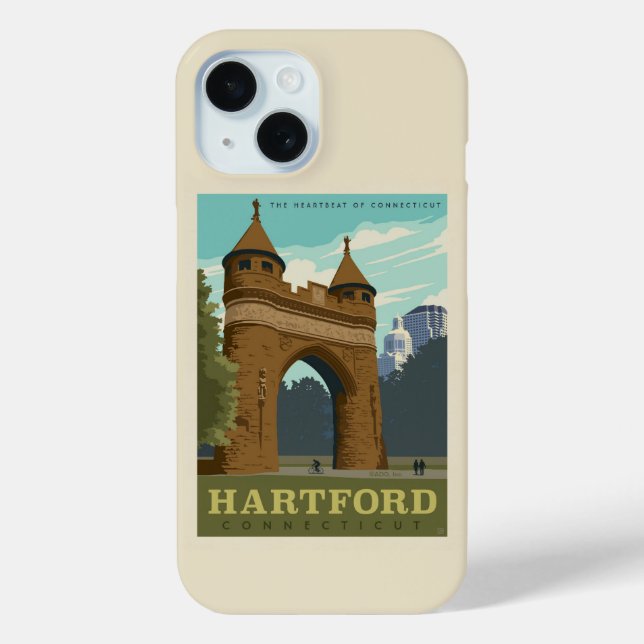 Funda De Case-Mate Para iPhone Hartford, CT (Reverso )