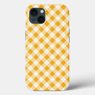 Funda Para iPhone 13 Harvest Gold Gingham