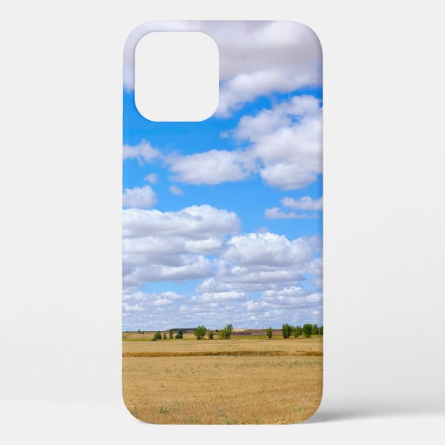 Funda De Case-Mate Para iPhone Harvested wheat fields  (Reverso )