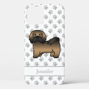 Funda Para iPhone 12 Havanés atigrado lindo perro de dibujos animados &