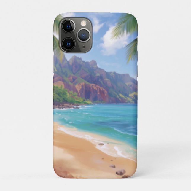 Funda De Case-Mate Para iPhone Hawái tropical (Reverso)