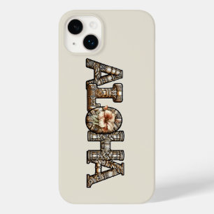 Funda Para iPhone 14 Plus De Case-Mate Hawaiano Polinesio Aloha Bamboo Look