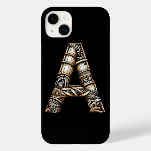 Funda Para iPhone 14 Plus De Case-Mate Hawaiano Polinesio Aloha Carta A Inicial Personali