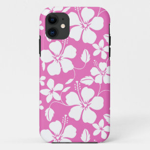 FUNDA PARA iPhone 11 HAWAIIAN HULA (HIBISCUS) PINK