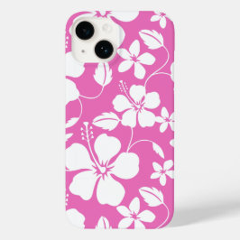 FUNDA PARA iPhone 14 DE Case-Mate HAWAIIAN HULA (HIBISCUS) PINK