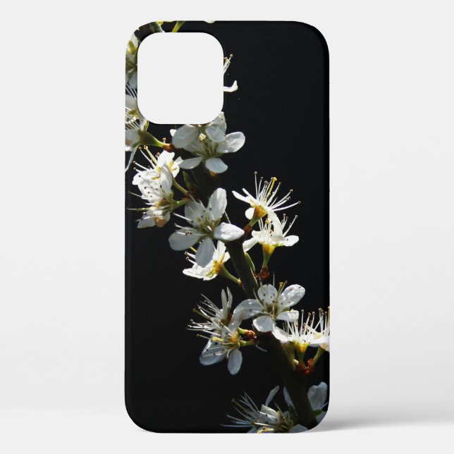 Funda De Case-Mate Para iPhone Hawthorn Flowers ipha (Reverso )
