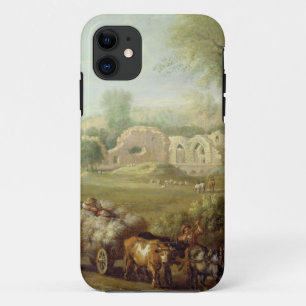 title_seo2 Haycart que pasa una abadía arruinada, c.1740-50