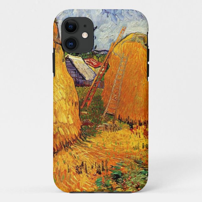Funda De Case-Mate Para iPhone Haystacks en Provenza de Van Gogh. (Reverso)