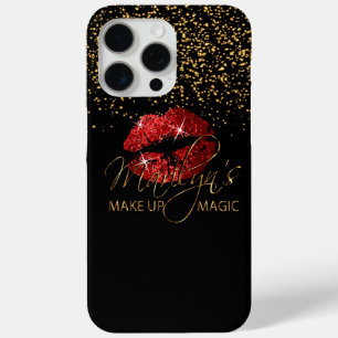 Funda Para iPhone 15 Pro Max Haz de la magia con los grifos de oro y los labios