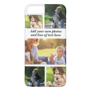 Funda Para iPhone 8 Plus/7 Plus Haz tu propio collage de fotos y texto